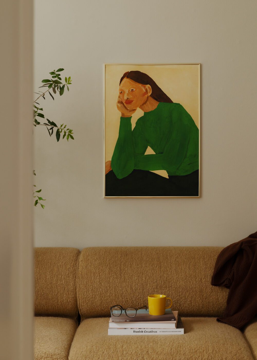 Thin Brass Aluminium Frame with real glass THE POSTER CLUB