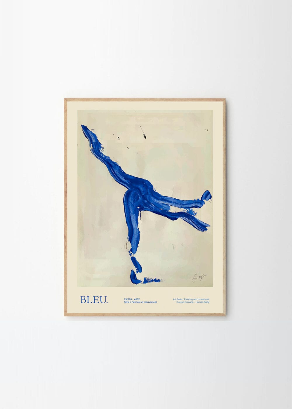 Lucrecia Rey Caro, Bleu art print - The Poster Club