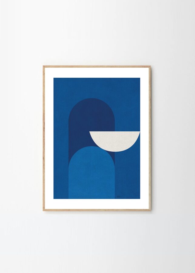 Alexandra Papadimouli art print | Abstract Blue | theposterclub.com