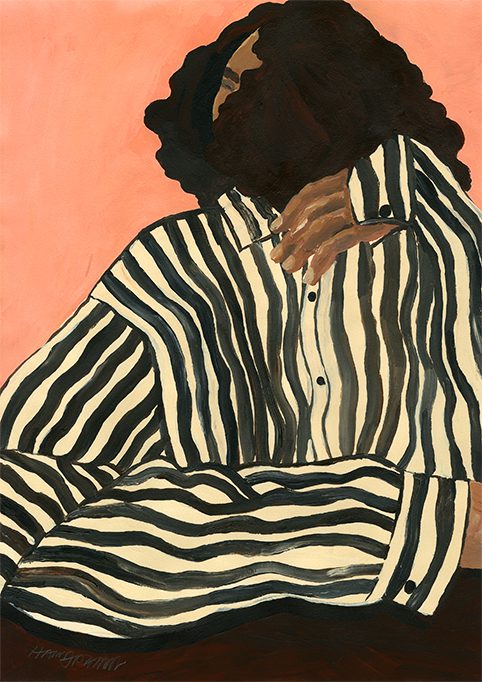 Hanna Peterson, Serene Stripes art print - THE POSTER CLUB