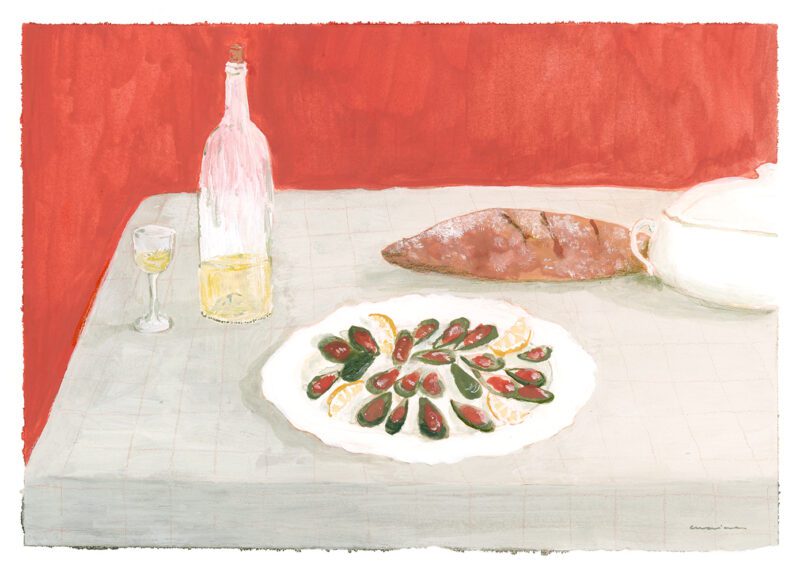 Marina García Fernández - Bodegon con Mejillones