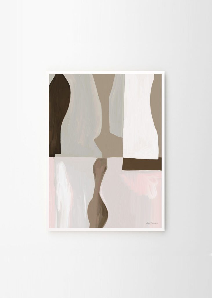 Anna Johansson, Pastels en Forme art print for The Poster Club