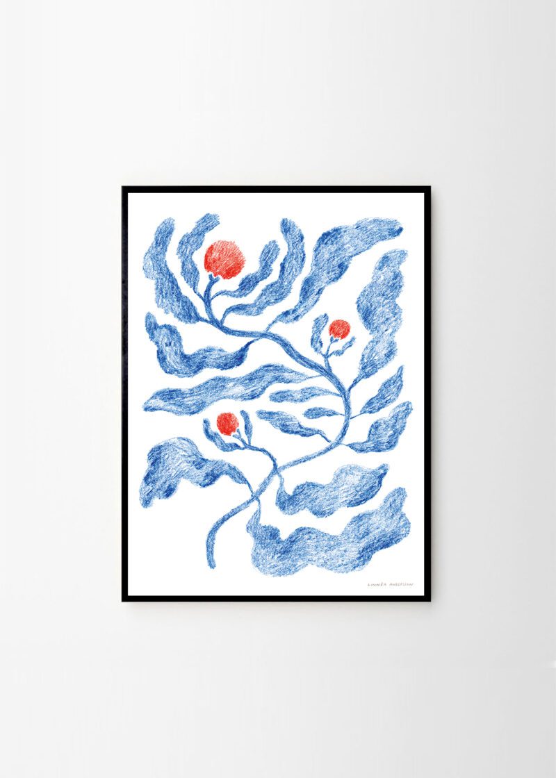 Fruits art print by Linnéa Andersson