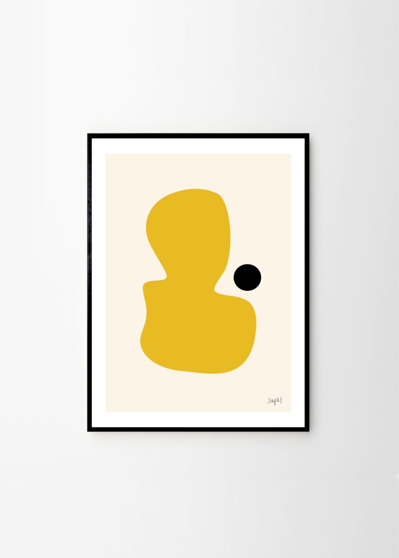 'Yellow Stain' art print by Sofia Freixas