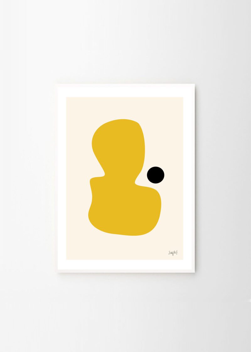 'Yellow Stain' art print by Sofia Freixas