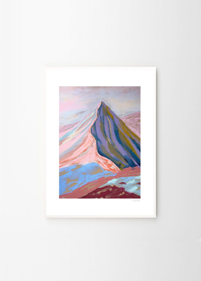 'Velvet Peak l' art print by Mandy Maria