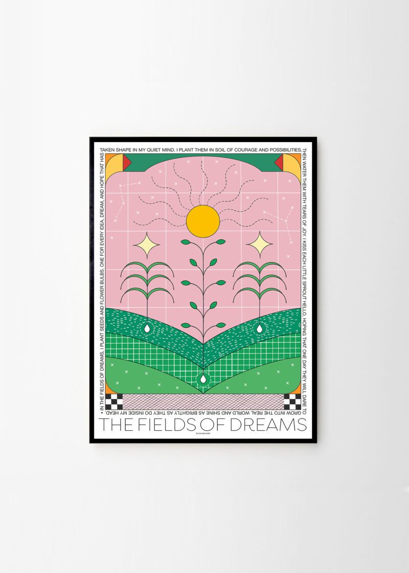 'The Fields of Dreams' art print by Signe Bagger