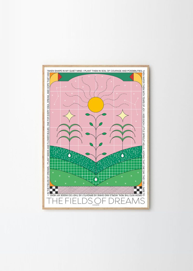 'The Fields of Dreams' art print by Signe Bagger