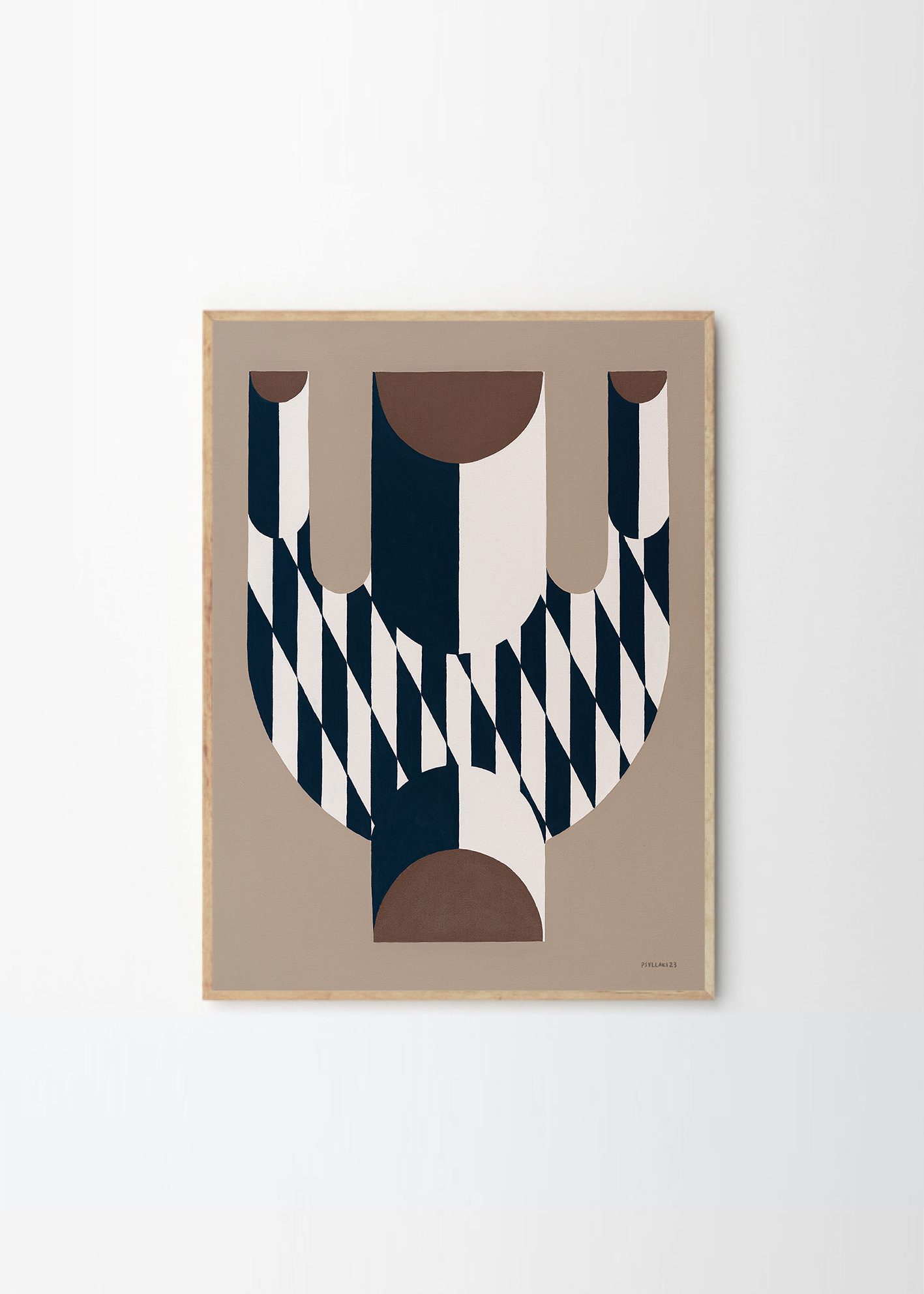 Studio Paradissi, Vase with Diagonal Pattern - The Poster Club