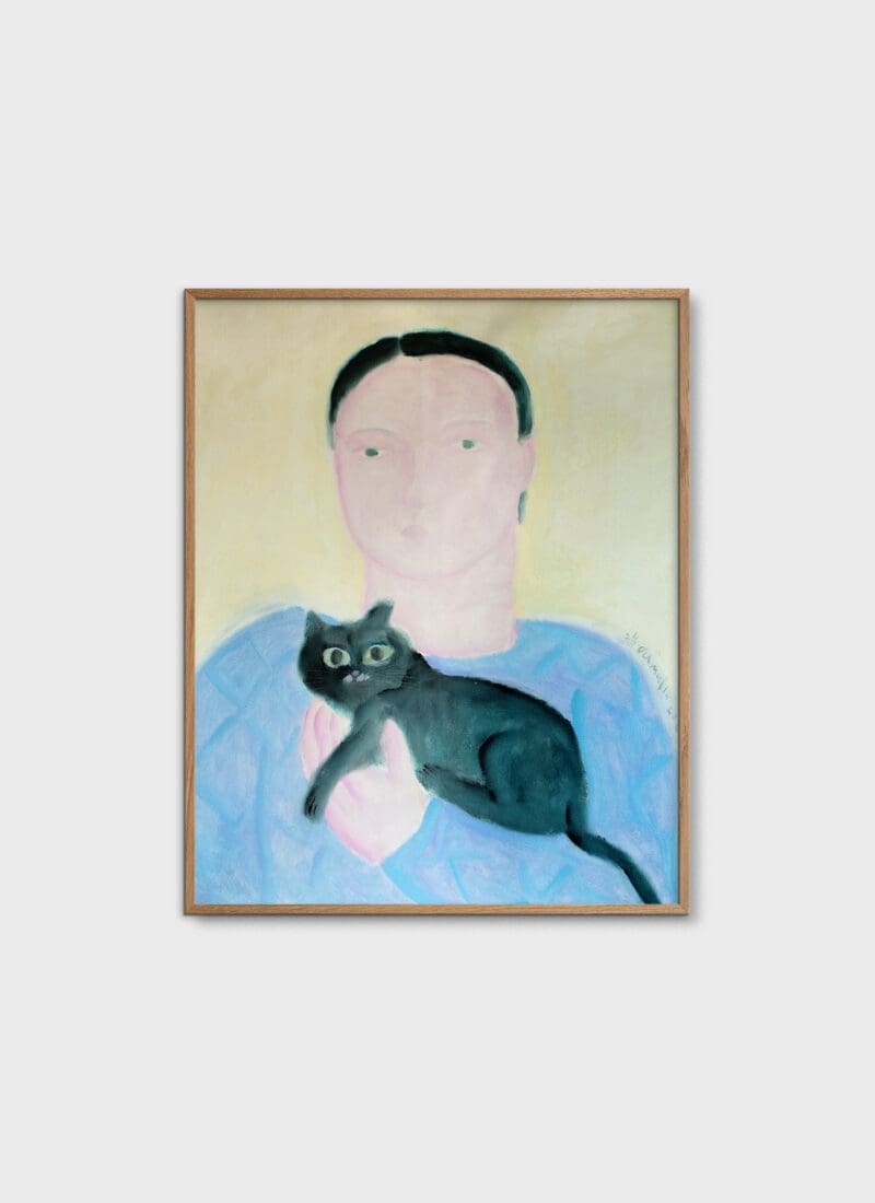 Boy Holding a Cat